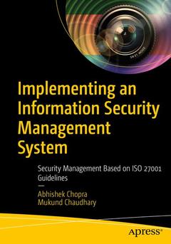 Couverture de l’ouvrage Implementing an Information Security Management System