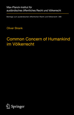 Couverture de l’ouvrage Common Concern of Humankind im Völkerrecht