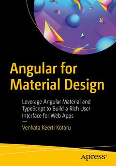 Couverture de l’ouvrage Angular for Material Design