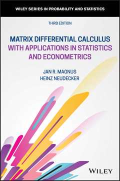 Couverture de l’ouvrage Matrix Differential Calculus with Applications in Statistics and Econometrics