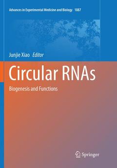 Cover of the book Circular RNAs