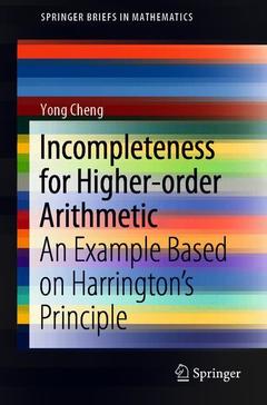 Couverture de l’ouvrage Incompleteness for Higher-Order Arithmetic