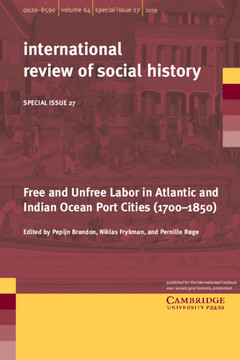 Couverture de l’ouvrage Free and Unfree Labor in Atlantic and Indian Ocean Port Cities (1700–1850)