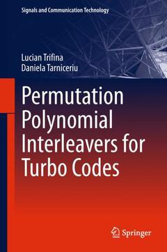 Couverture de l’ouvrage Permutation Polynomial Interleavers for Turbo Codes