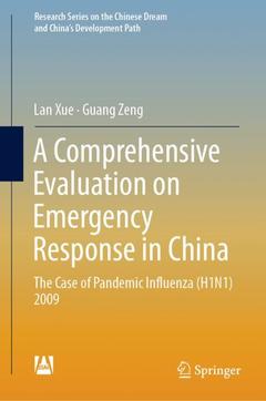 Couverture de l’ouvrage A Comprehensive Evaluation on Emergency Response in China