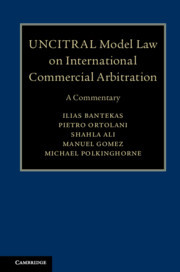 Couverture de l’ouvrage UNCITRAL Model Law on International Commercial Arbitration