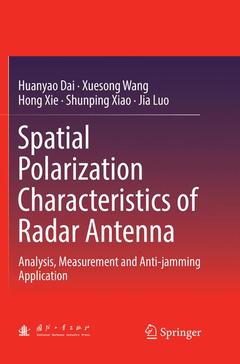 Couverture de l’ouvrage Spatial Polarization Characteristics of Radar Antenna