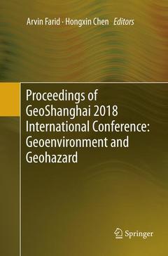 Couverture de l’ouvrage Proceedings of GeoShanghai 2018 International Conference: Geoenvironment and Geohazard
