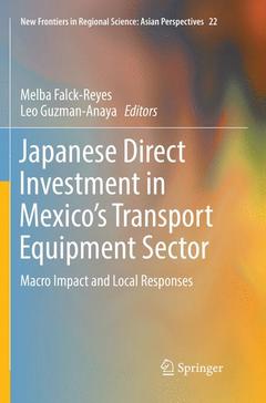Couverture de l’ouvrage Japanese Direct Investment in Mexico's Transport Equipment Sector