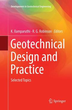 Couverture de l’ouvrage Geotechnical Design and Practice