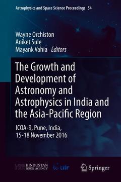 Cover of the book The Growth and Development of Astronomy and Astrophysics in India and the Asia-Pacific Region