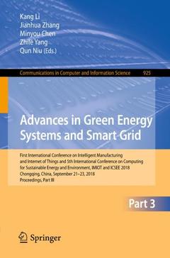 Cover of the book Advances in Green Energy Systems and Smart Grid