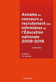 Cover of the book Annales du concours recrutement des infirmières de l'éducation nationale