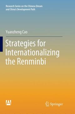 Couverture de l’ouvrage Strategies for Internationalizing the Renminbi