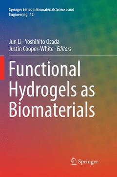 Couverture de l’ouvrage Functional Hydrogels as Biomaterials