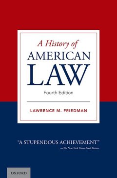 Couverture de l’ouvrage A History of American Law