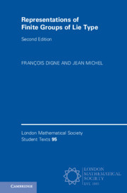 Couverture de l’ouvrage Representations of Finite Groups of Lie Type