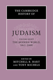 Cover of the book The Cambridge History of Judaism: Volume 8, The Modern World, 1815–2000