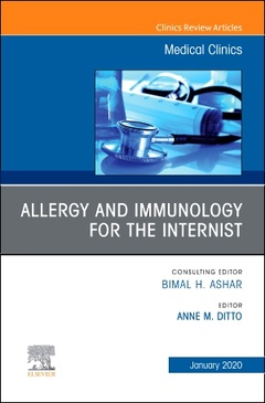 Couverture de l’ouvrage Allergy and Immunology for the Internist, An Issue of Medical Clinics of North America