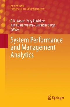 Cover of the book System Performance and Management Analytics