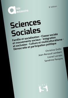 Couverture de l’ouvrage Sciences sociales. 9e éd.