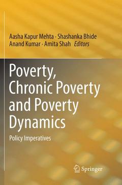 Couverture de l’ouvrage Poverty, Chronic Poverty and Poverty Dynamics