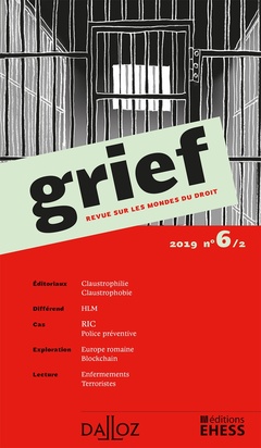 Couverture de l’ouvrage Grief. Revue sur les mondes du droit 2019 - N° 6 Partie 2