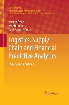 Couverture de l’ouvrage Logistics, Supply Chain and Financial Predictive Analytics