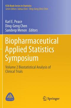 Couverture de l’ouvrage Biopharmaceutical Applied Statistics Symposium 