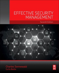 Couverture de l’ouvrage Effective Security Management