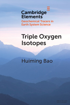 Couverture de l’ouvrage Triple Oxygen Isotopes