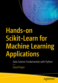 Couverture de l’ouvrage Hands-on Scikit-Learn for Machine Learning Applications
