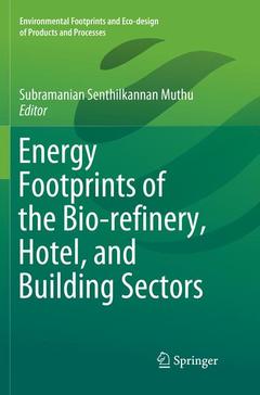 Cover of the book Energy Footprints of the Bio-refinery, Hotel, and Building Sectors