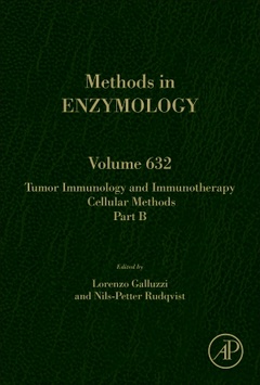 Couverture de l’ouvrage Tumor Immunology and Immunotherapy - Cellular Methods Part B