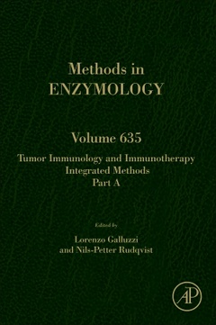 Couverture de l’ouvrage Tumor Immunology and Immunotherapy - Integrated Methods Part A