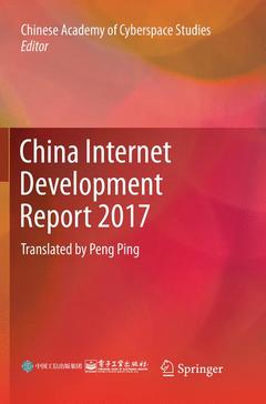 Couverture de l’ouvrage China Internet Development Report 2017