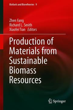 Couverture de l’ouvrage Production of Materials from Sustainable Biomass Resources 