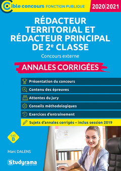 Cover of the book Rédacteur territorial Rédacteur principal de 2e classe