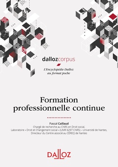 Cover of the book Formation professionnelle continue