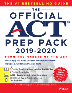 Couverture de l’ouvrage The Official ACT Prep Pack 2019-2020 with 7 Full Practice Tests, (5 in Official ACT Prep Guide + 2 Online)