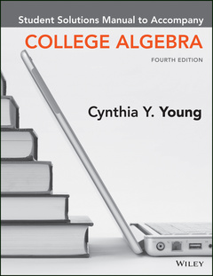 Couverture de l’ouvrage College Algebra, 4e Student Solutions Manual