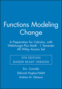 Cover of the book Functions Modeling Change