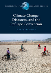 Couverture de l’ouvrage Climate Change, Disasters, and the Refugee Convention
