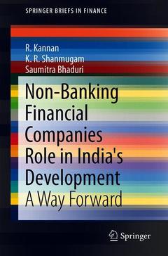 Couverture de l’ouvrage Non-Banking Financial Companies Role in India's Development