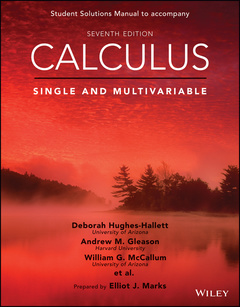 Couverture de l’ouvrage Calculus: Single and Multivariable, 7e Student Solutions Manual