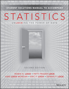 Cover of the book Student Solutions Manual to accompany Statistics: Unlocking the Power of Data, 2e