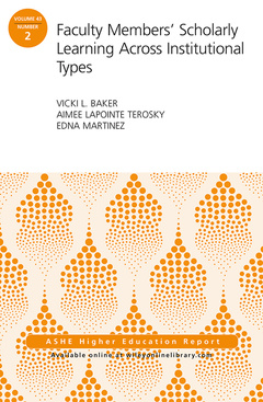 Cover of the book Faculty Members' Scholarly Learning Across Institutional Types