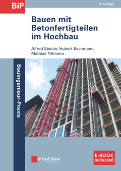 Couverture de l’ouvrage Bauen mit Betonfertigteilen im Hochbau, (inklusive e-Book als PDF)