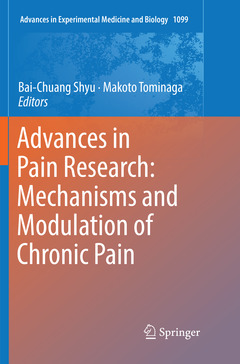 Couverture de l’ouvrage Advances in Pain Research: Mechanisms and Modulation of Chronic Pain