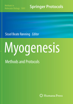 Couverture de l’ouvrage Myogenesis